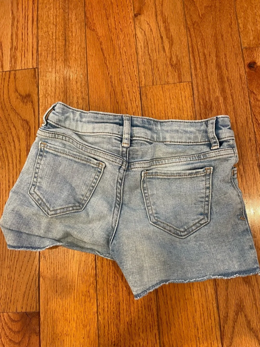 GAP Light Blue Denim Girls' Shorts with Fun Patches